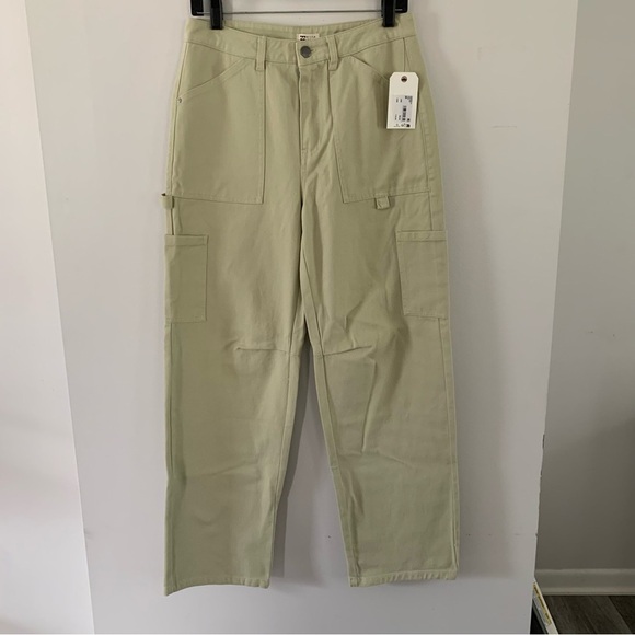 Billabong Pants - Billabong Leia Cargo Carpenter Wide Leg Pants Size 26